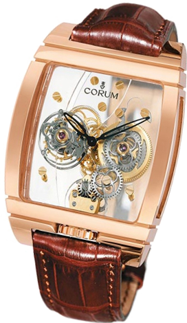 Corum Golden Bridge Golden Tourbillon Panoramique Grey Sapphire 382.850.55/0F02 0000