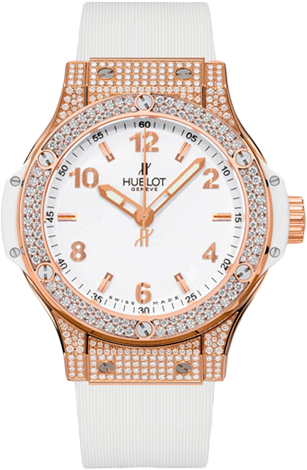 Hublot Big Bang 38 MM Red Gold All White Diamonds 361.PE.2010.RW.1704
