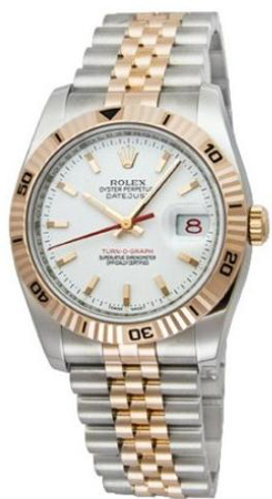 Rolex Архив Rolex Turn-O-Graph 36mm Steel and Everose Gold 116261 White Rolex Архив Rolex Turn-O-Graph 36mm Steel and Everose Gold 116261 White