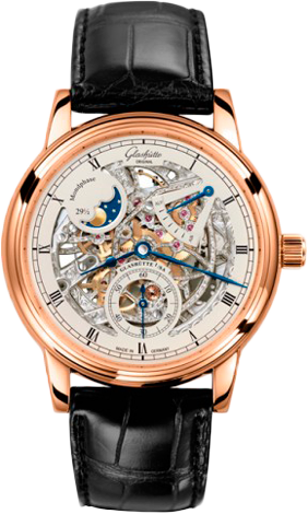 Glashutte Original Quintessentials Senator Moon Phase Skeletonized Edition 49-13-15-15-04