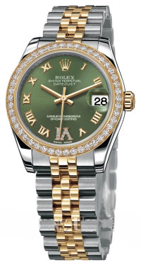 Rolex Архив Rolex 31mm Steel and Yellow Gold 178383 Olive Rolex Архив Rolex 31mm Steel and Yellow Gold 178383 Olive