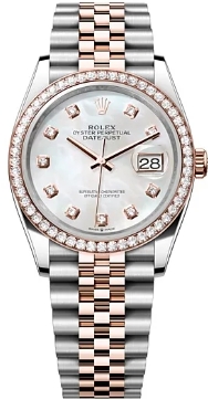 Rolex Datejust 26,29,31,34 mm 28 mm steel Everose gold and diamonds 279381rbr-0013