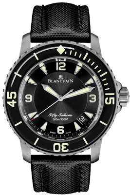Blancpain Fifty Fathoms 45 mm Titanium 5015-12B30-B52B Blancpain Fifty Fathoms 45 mm Titanium 5015-12B30-B52B