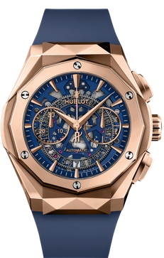 Hublot Classic Fusion Aerofusion Chronograph Orlinski King Gold Blue 45MM 525.OX.5180.RX.ORL21