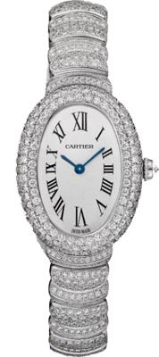 Cartier Baignoire small model, 18K white gold WJBA0052