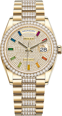 Rolex Day-Date 36mm Yellow Gold 128348rbr-0031 Rolex Day-Date 36mm Yellow Gold 128348rbr-0031