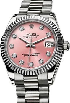 Rolex Datejust 26,29,31,34 mm Lady 31mm White Gold 178279 Pink Diamonds Rolex Datejust 26,29,31,34 mm Lady 31mm White Gold 178279 Pink Diamonds