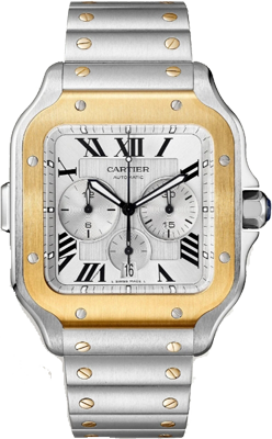 Cartier Santos de Cartier extra large,Steel, 43.3 mm W2SA0008