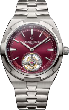 Vacheron Constantin Overseas 42.5 mm Tourbillon Titanium Red Dial 6000V/210T-H179