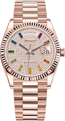 Rolex Day-Date 36 mm, Everose gold 128235-0039