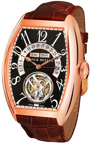 Franck Muller Cintree Curvex Master Calendar Tourbillon 7880 T MC RG Black