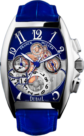 Franck Muller Dubail Dubail Platinum 8083 CC GD SQT Blue Pl