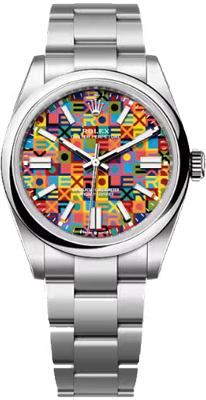 Rolex Datejust 36,39,41 mm 41 mm, Oystersteel Multicoloured, Jubilee 134300-0010