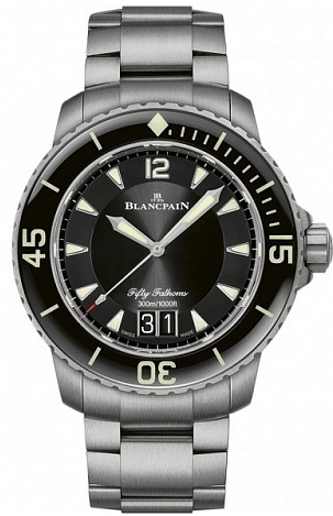 Blancpain Fifty Fathoms Titanium 45 mm Grande Date 5050-12B30-98 Blancpain Fifty Fathoms Titanium 45 mm Grande Date 5050-12B30-98