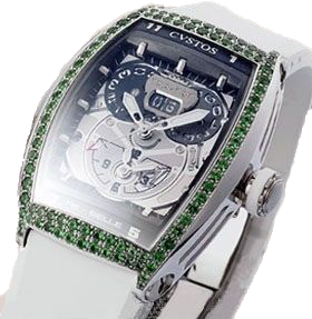Cvstos Архив Cvstos Twin-Time Joaillerie SS-Emeralds-Silver Cvstos Архив Cvstos Twin-Time Joaillerie SS-Emeralds-Silver