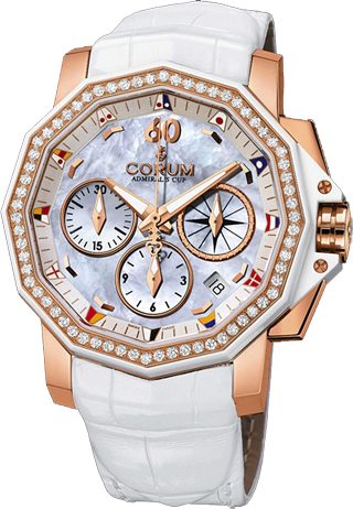 Corum Admiral`s Cup Challenger 40 Chrono Diamonds 984.970.85/0089 PN14