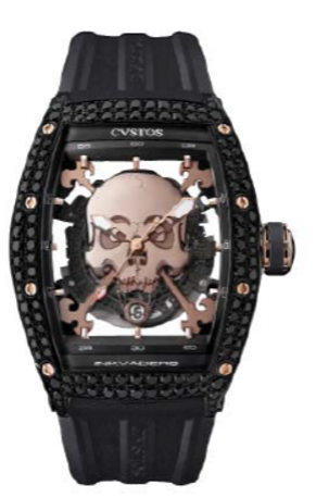 Cvstos Challenge Inkvaders Skull Red Gold Black Diamond