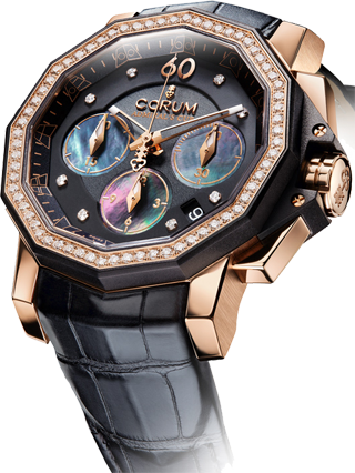 Corum Admiral`s Cup Challenger 40 Chrono Diamonds 984.970.85/0081 PN36 Corum Admiral`s Cup Challenger 40 Chrono Diamonds 984.970.85/0081 PN36