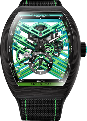 Franck Muller Vanguard New Tone Skeleton V 41 S6 SQT MVT NT VE CARBONE NTVE Franck Muller Vanguard New Tone Skeleton V 41 S6 SQT MVT NT VE CARBONE NTVE