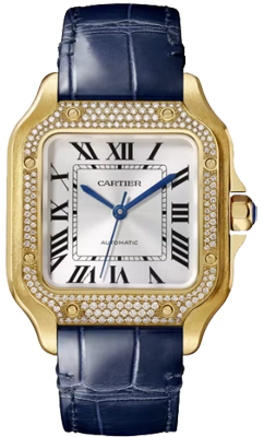 Cartier Santos de Cartier medium,mechanical,yellow gold,35.1 mm WJSA0013 Cartier Santos de Cartier medium,mechanical,yellow gold,35.1 mm WJSA0013
