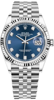 Rolex Datejust 36,39,41 mm 36mm Steel and White Gold 126234-0037