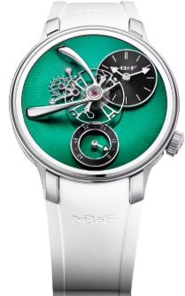 MB&F Legacy Machines 40 mm EVO lm101 peacock green MB&F Legacy Machines 40 mm EVO lm101 peacock green