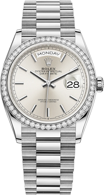Rolex Day-Date 36 mm, white gold 128349rbr-0001