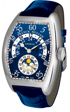 Franck Muller Cintree Curvex Day & Night 7880 HR JN Blue Franck Muller Cintree Curvex Day & Night 7880 HR JN Blue