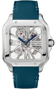 Cartier Santos de Cartier skeleton, large,steel WHSA0021