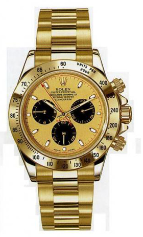 Rolex Daytona Cosmograph 40mm Yellow Gold 116528-Gold&Black