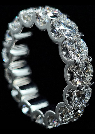 CVD Кольца выращенные бриллианты CVD Кольцо 15 камней по 0.4 карат 6 карат. 6ct E VS1 CVD Кольца выращенные бриллианты CVD Кольцо 15 камней по 0.4 карат 6 карат. 6ct E VS1