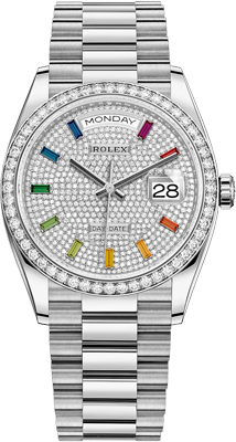 Rolex Day-Date 36 mm, white gold 128349rbr-0006