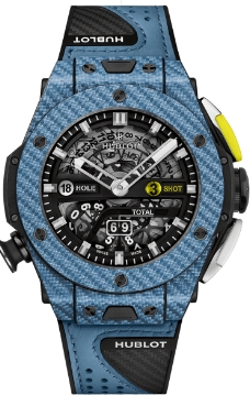 Hublot Big Bang Unico 45 mm GOLF SKY BLUE CARBON 416.YE.1120.VR Hublot Big Bang Unico 45 mm GOLF SKY BLUE CARBON 416.YE.1120.VR