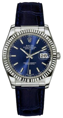 Rolex Архив Rolex 36mm White Gold 116139 Blue