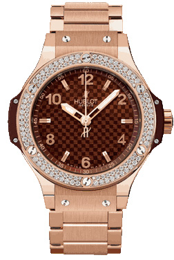 Hublot Big Bang 38 MM Red Gold Cappuccino Diamonds 361.PC.3380.PC.1104