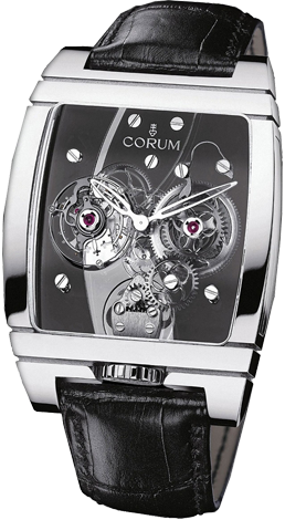 Corum Golden Bridge Golden Tourbillon Panoramique Grey Sapphire 382.870.59/0F01 0000 Corum Golden Bridge Golden Tourbillon Panoramique Grey Sapphire 382.870.59/0F01 0000