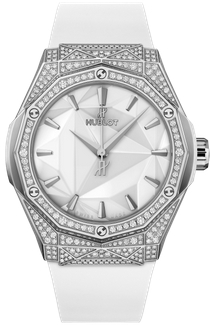 Hublot Classic Fusion Orlinski Titanium White Pavé 40MM 550.NS.2200.RW.1604.ORL20 Hublot Classic Fusion Orlinski Titanium White Pavé 40MM 550.NS.2200.RW.1604.ORL20