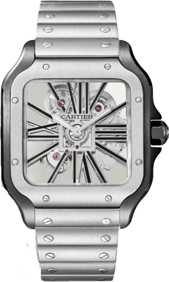 Cartier Santos de Cartier skeleton, large WHSA0027