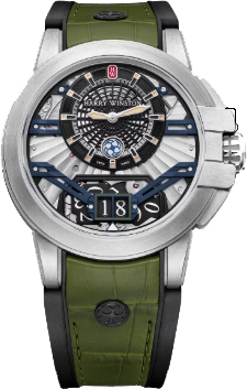 Harry Winston Ocean Collection 42.2 mm Zalium Variation Khaki/Black OCEABD42ZZ003