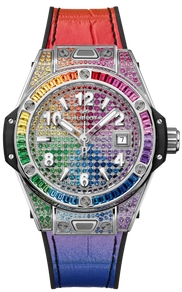 Hublot Big Bang One Click 39 MM Steel Rainbow 33MM 485.SX.9900.LR.0999 Hublot Big Bang One Click 39 MM Steel Rainbow 33MM 485.SX.9900.LR.0999