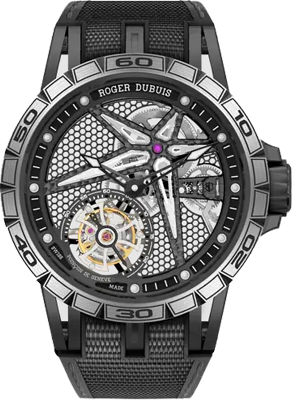 Roger Dubuis Excalibur Spider BLACK DLC TITANIUM 39MM RDDBEX0815 Roger Dubuis Excalibur Spider BLACK DLC TITANIUM 39MM RDDBEX0815