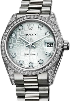 Rolex Архив Rolex Lady 31mm White Gold 178159 Silver Jubilee