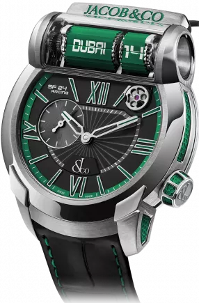 Jacob & Co. Watches Gents Collection EPIC SF24 RACING GRADE 5 TITANIUM GREEN ES101.20.NS.YG.A