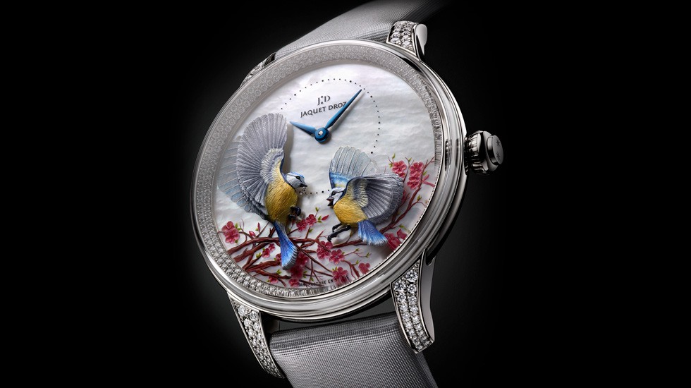 Часы с меняющимся циферблатом. Часы Jaquet Droz. Часы Jaquet Droz с птицами. Jaquet Droz циферблаты. Jaquet Droz женские часы.