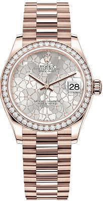 Rolex Datejust 26,29,31,34 mm SILVER FLORAL 31 mm 278285rbr-0036 Rolex Datejust 26,29,31,34 mm SILVER FLORAL 31 mm 278285rbr-0036