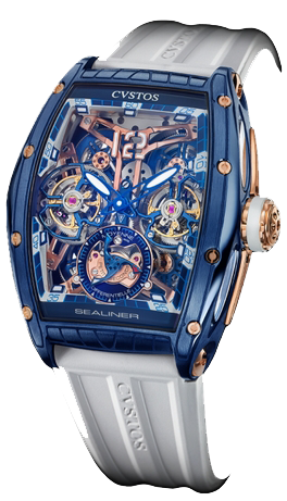 Cvstos Sealiner  Double Tourbillon Blue Steel 5N CVS8550 4