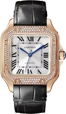 Cartier Santos de Cartier medium,mechanical,rose gold,35.1 mm WJSA0012 Cartier Santos de Cartier medium,mechanical,rose gold,35.1 mm WJSA0012