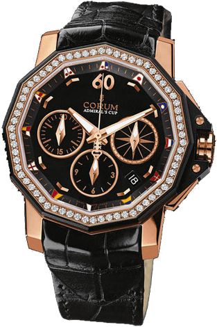 Corum Admiral`s Cup Challenger 40 Chrono Diamonds 984.970.85/0081 PN23