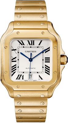 Cartier Santos de Cartier large model,mechanical,Yellow gold,39.8 mm WGSA0029
