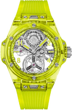 Hublot Complications TOURBILLON AUTOMATIC YELLOW NEON SAXEM 429.JY.0120.RT Hublot Complications TOURBILLON AUTOMATIC YELLOW NEON SAXEM 429.JY.0120.RT
